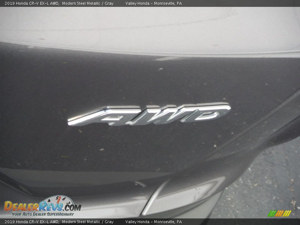 2019 Honda CR-V EX-L AWD Modern Steel Metallic / Gray Photo #9
