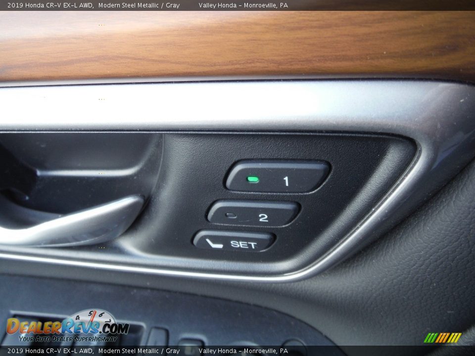 2019 Honda CR-V EX-L AWD Modern Steel Metallic / Gray Photo #14