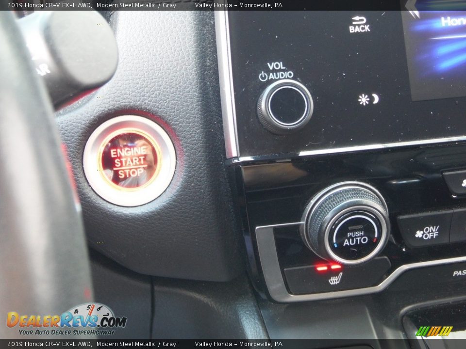 2019 Honda CR-V EX-L AWD Modern Steel Metallic / Gray Photo #18