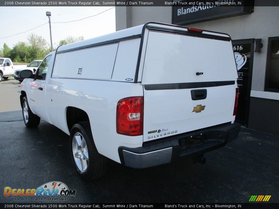 2008 Chevrolet Silverado 1500 Work Truck Regular Cab Summit White / Dark Titanium Photo #3