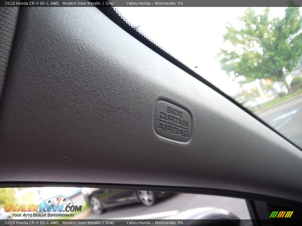 2019 Honda CR-V EX-L AWD Modern Steel Metallic / Gray Photo #23
