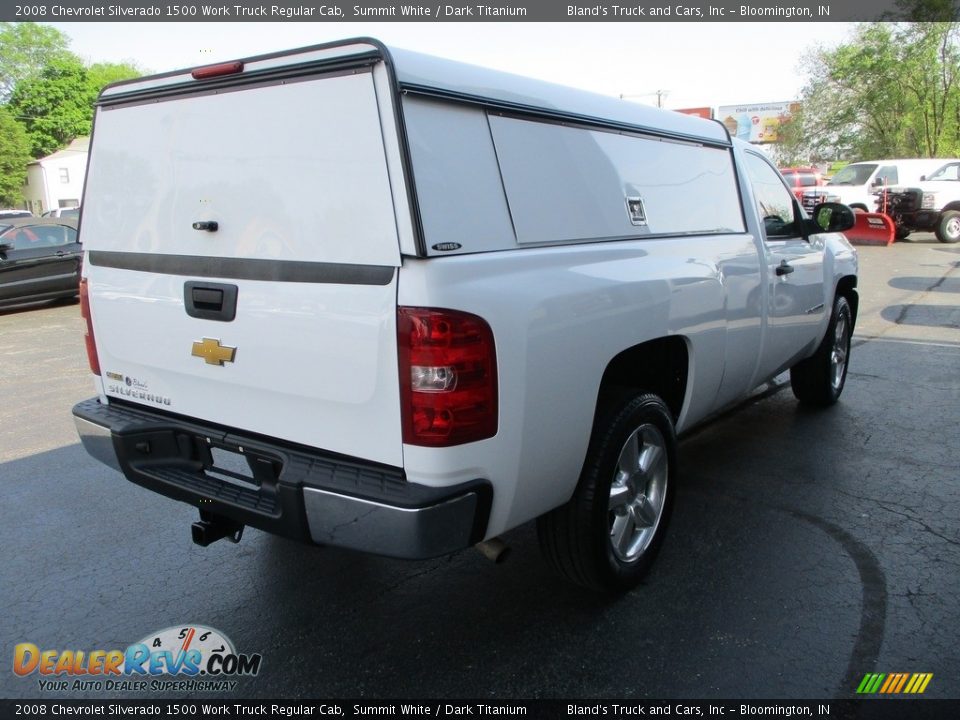 2008 Chevrolet Silverado 1500 Work Truck Regular Cab Summit White / Dark Titanium Photo #4