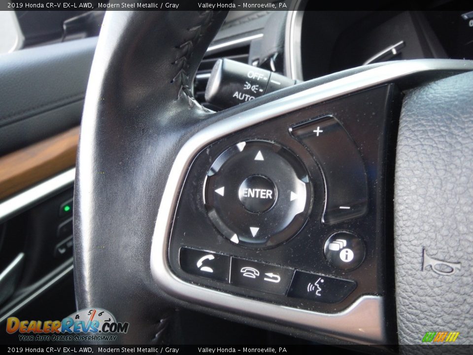 2019 Honda CR-V EX-L AWD Modern Steel Metallic / Gray Photo #25