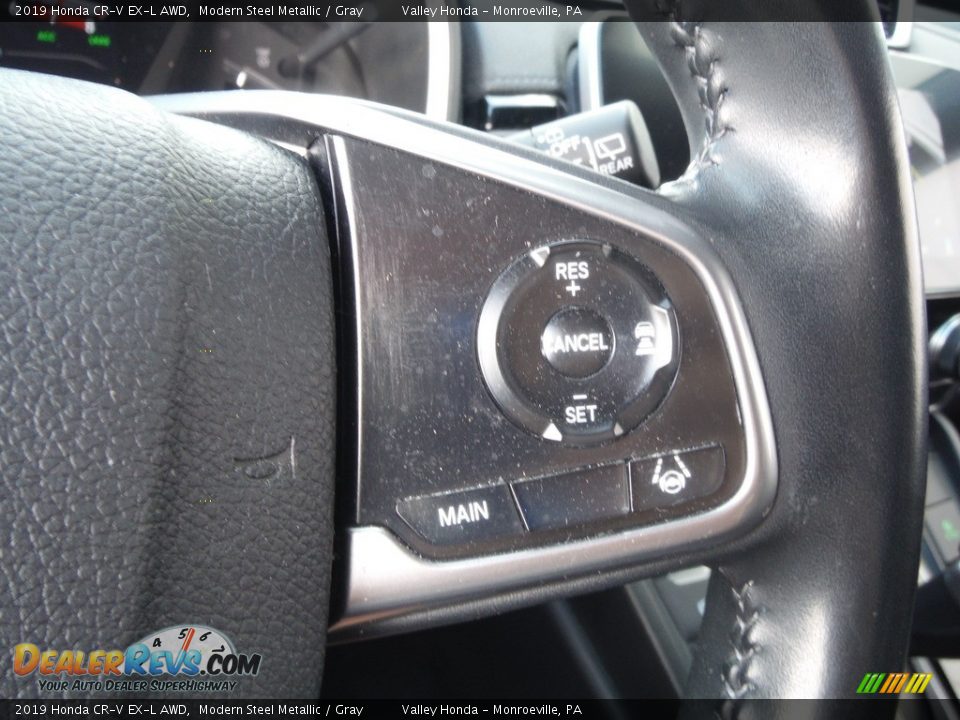 2019 Honda CR-V EX-L AWD Modern Steel Metallic / Gray Photo #26
