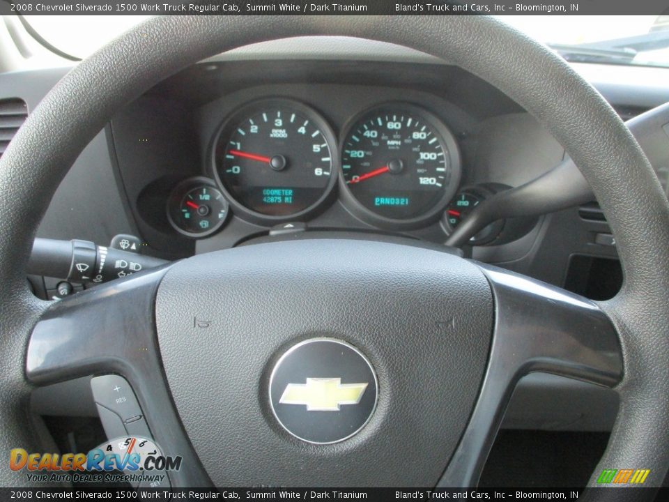 2008 Chevrolet Silverado 1500 Work Truck Regular Cab Summit White / Dark Titanium Photo #11