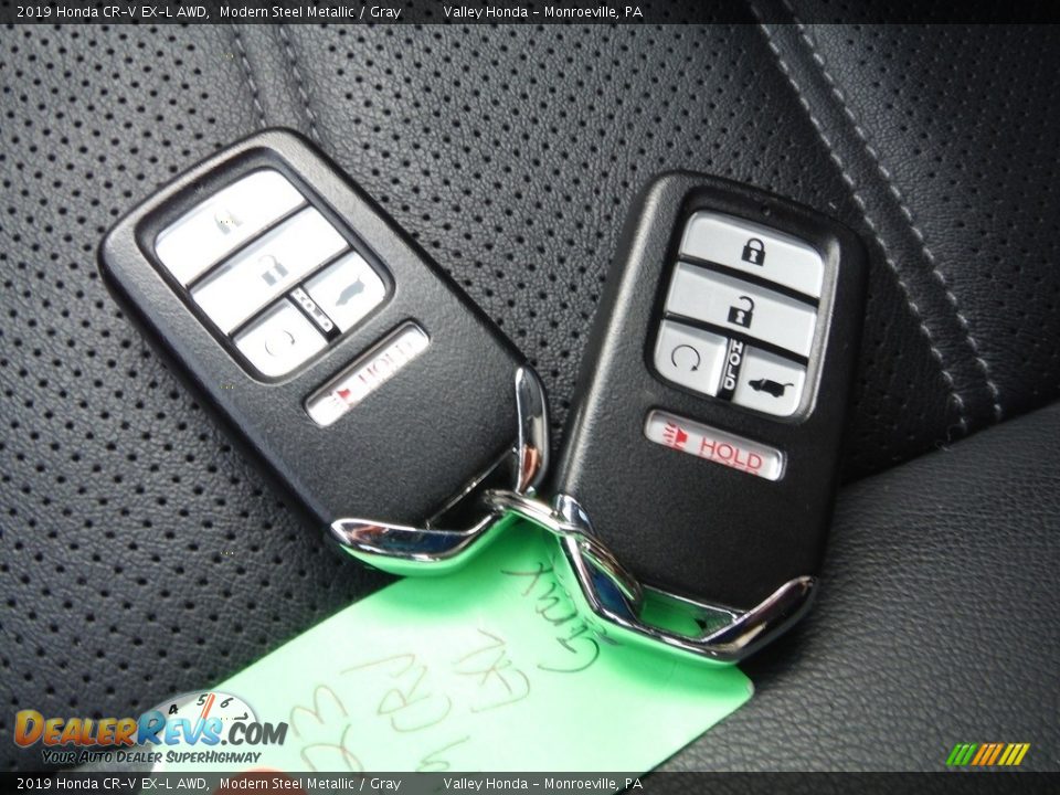 2019 Honda CR-V EX-L AWD Modern Steel Metallic / Gray Photo #31