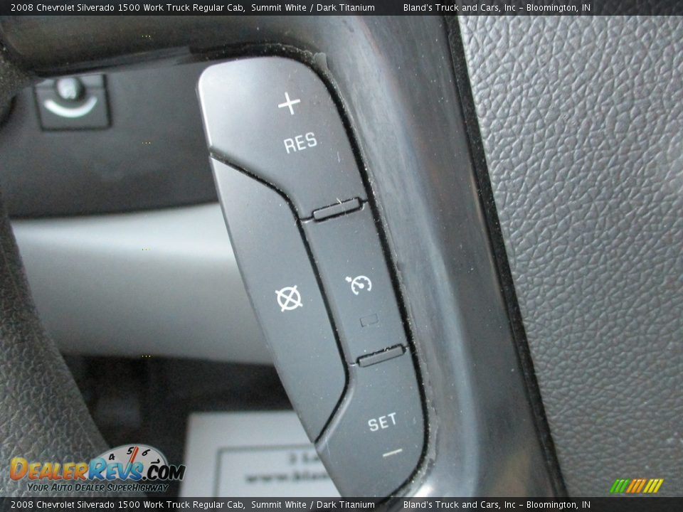 2008 Chevrolet Silverado 1500 Work Truck Regular Cab Summit White / Dark Titanium Photo #14