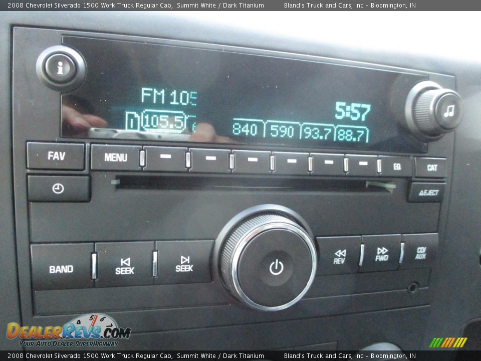 2008 Chevrolet Silverado 1500 Work Truck Regular Cab Summit White / Dark Titanium Photo #16