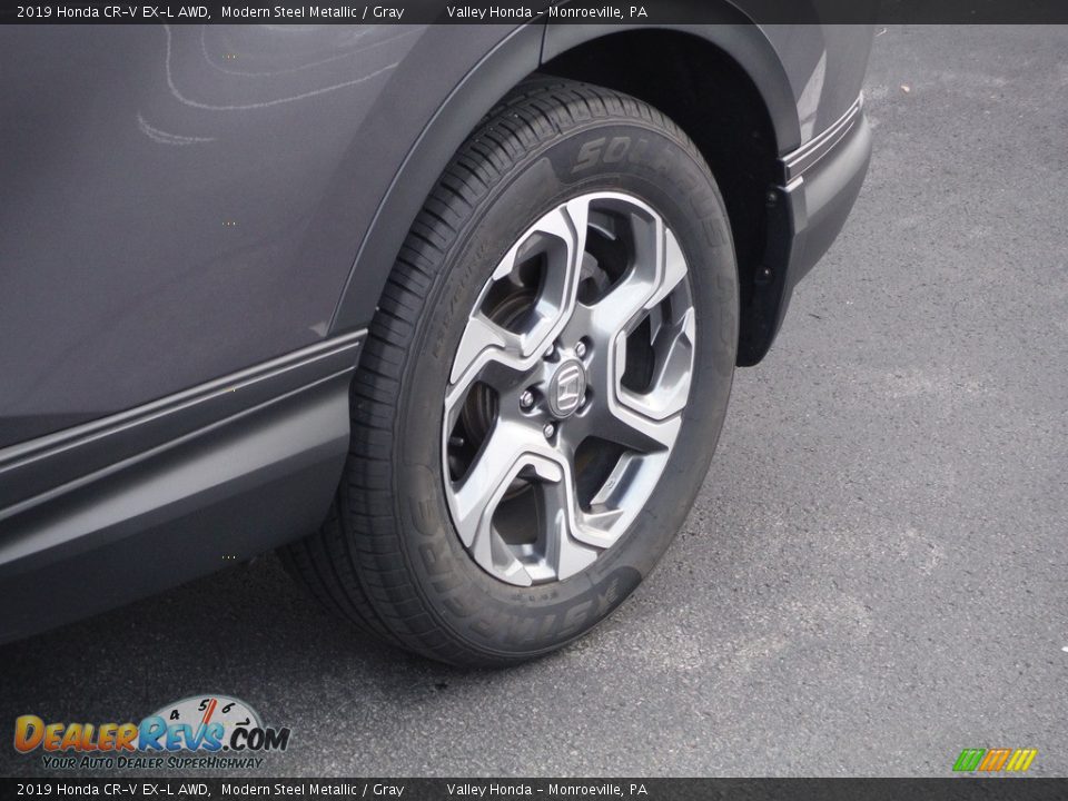 2019 Honda CR-V EX-L AWD Modern Steel Metallic / Gray Photo #3