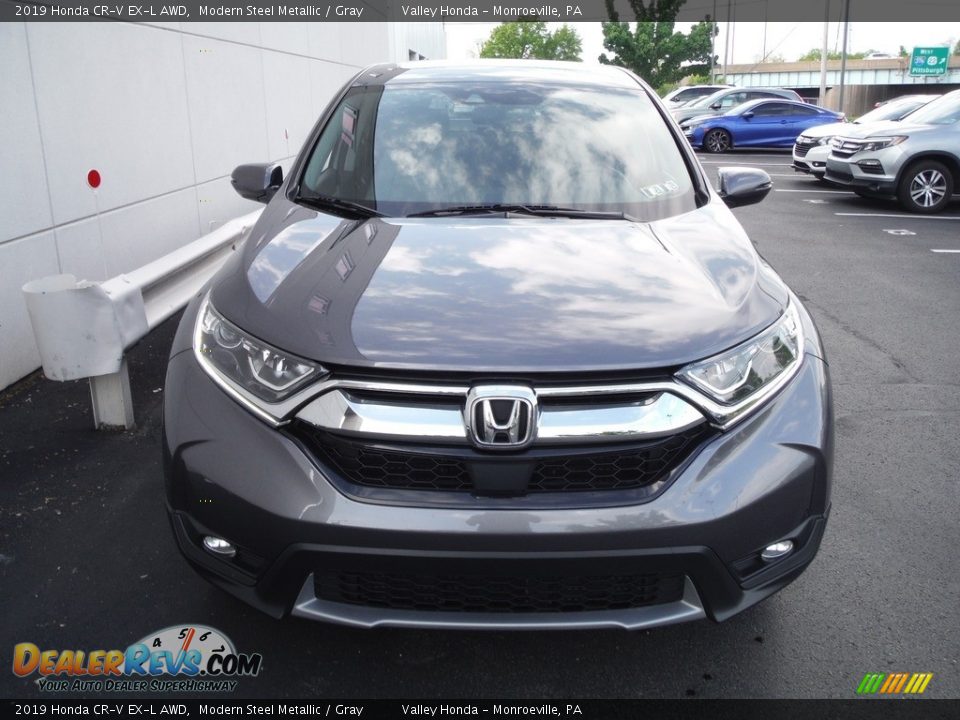2019 Honda CR-V EX-L AWD Modern Steel Metallic / Gray Photo #5