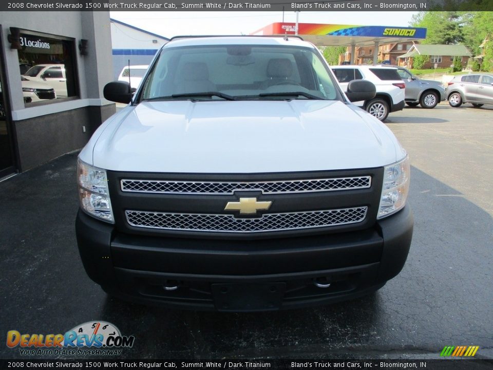 2008 Chevrolet Silverado 1500 Work Truck Regular Cab Summit White / Dark Titanium Photo #19