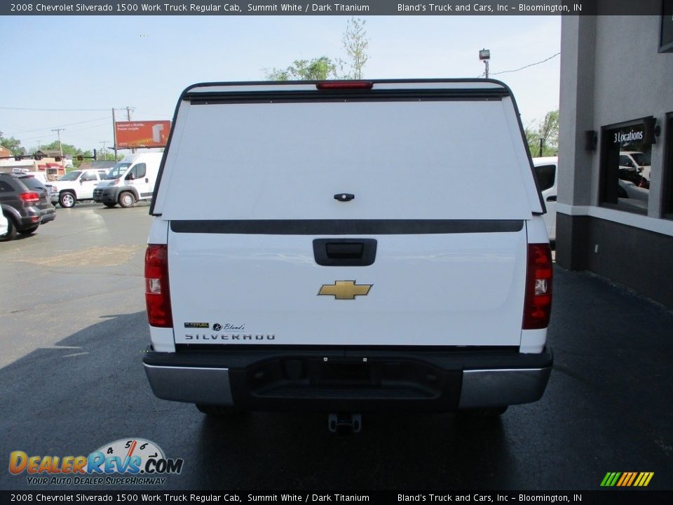 2008 Chevrolet Silverado 1500 Work Truck Regular Cab Summit White / Dark Titanium Photo #22