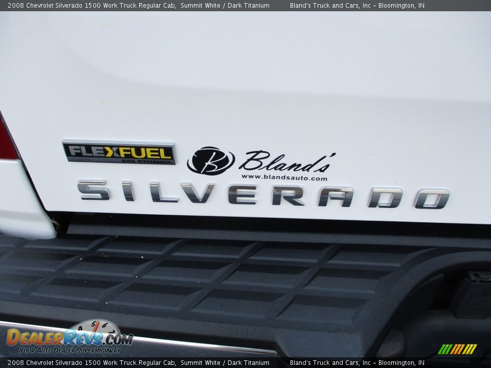 2008 Chevrolet Silverado 1500 Work Truck Regular Cab Summit White / Dark Titanium Photo #23