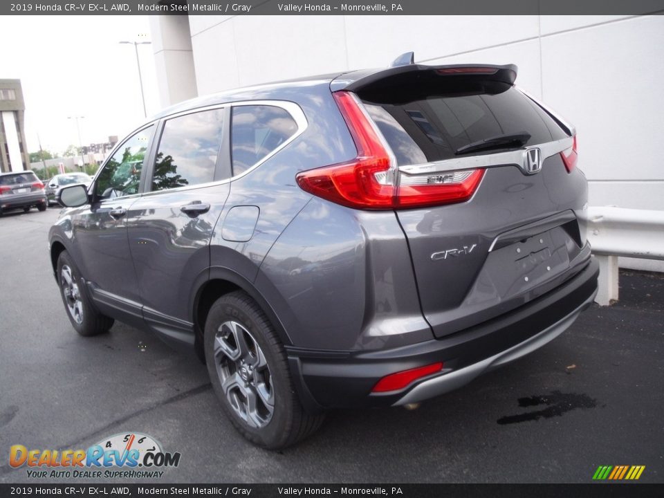2019 Honda CR-V EX-L AWD Modern Steel Metallic / Gray Photo #9