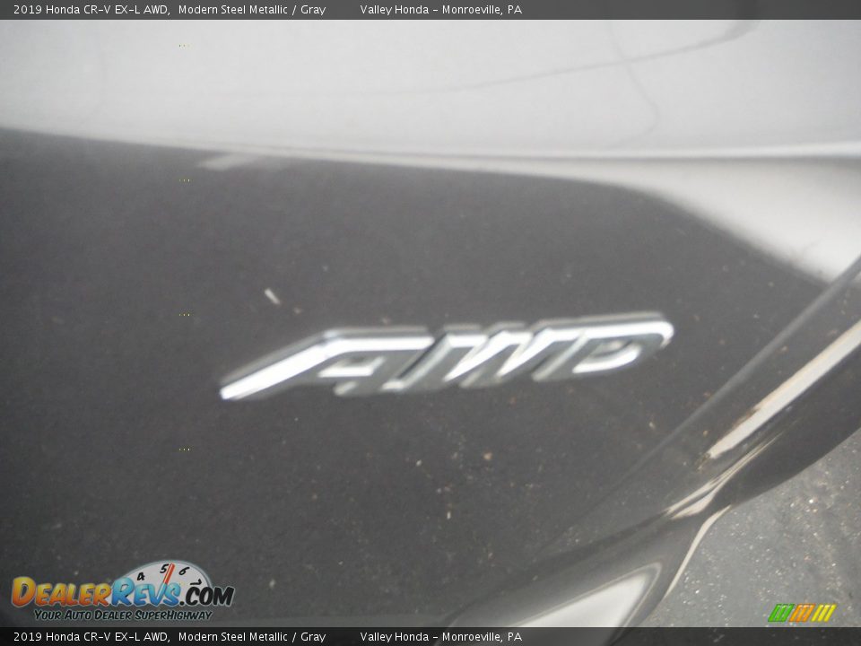 2019 Honda CR-V EX-L AWD Modern Steel Metallic / Gray Photo #10
