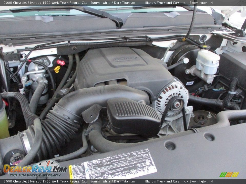 2008 Chevrolet Silverado 1500 Work Truck Regular Cab Summit White / Dark Titanium Photo #27