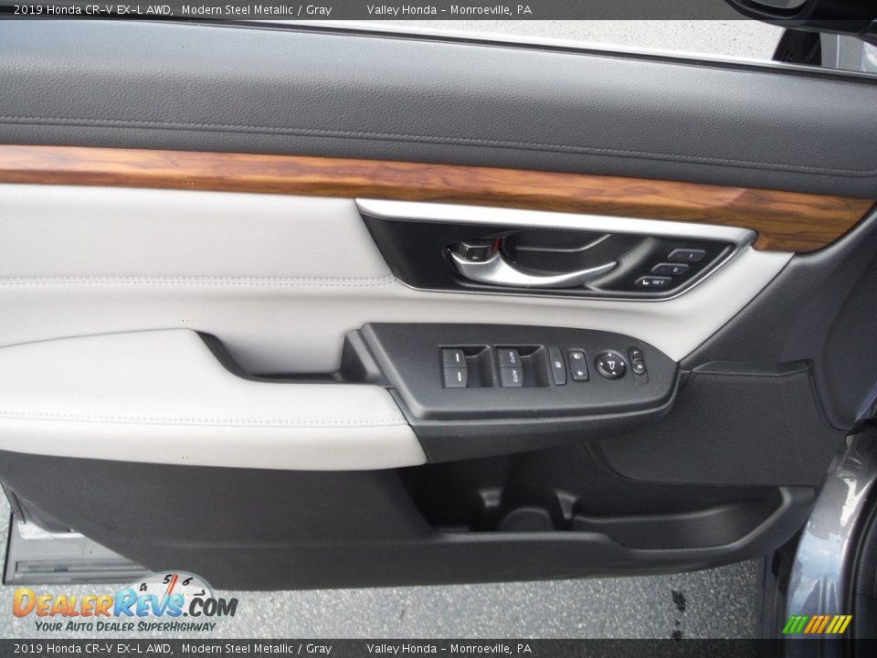 2019 Honda CR-V EX-L AWD Modern Steel Metallic / Gray Photo #14