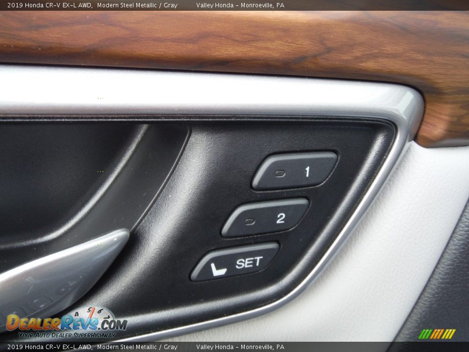 2019 Honda CR-V EX-L AWD Modern Steel Metallic / Gray Photo #15