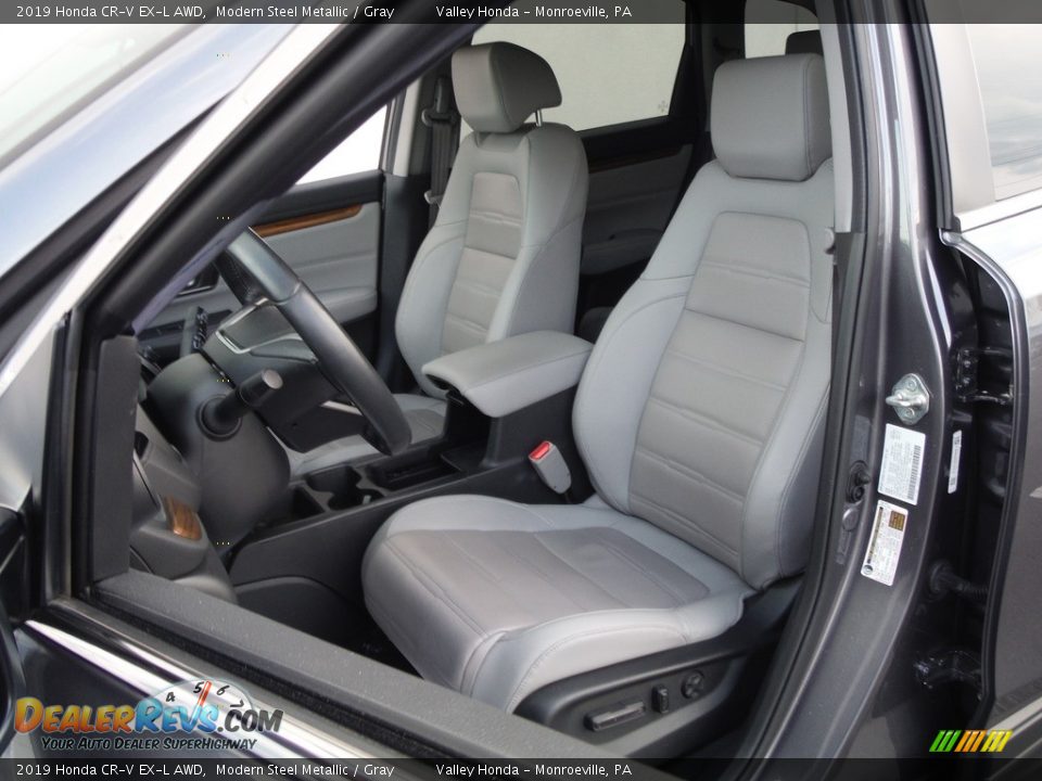 2019 Honda CR-V EX-L AWD Modern Steel Metallic / Gray Photo #16