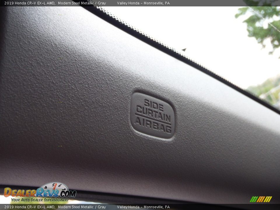 2019 Honda CR-V EX-L AWD Modern Steel Metallic / Gray Photo #24