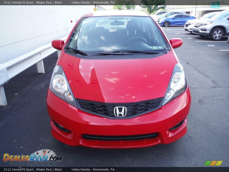 2012 Honda Fit Sport Milano Red / Black Photo #4