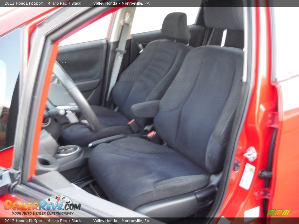 2012 Honda Fit Sport Milano Red / Black Photo #13