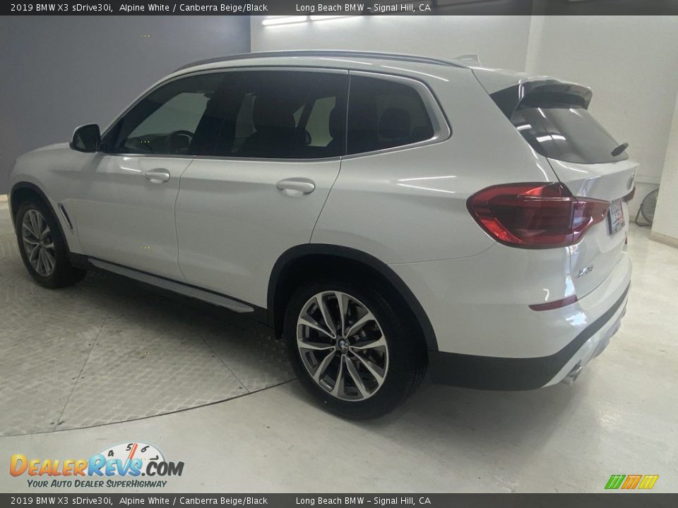 2019 BMW X3 sDrive30i Alpine White / Canberra Beige/Black Photo #3