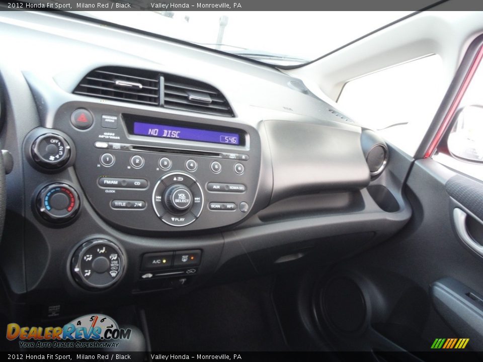 2012 Honda Fit Sport Milano Red / Black Photo #16