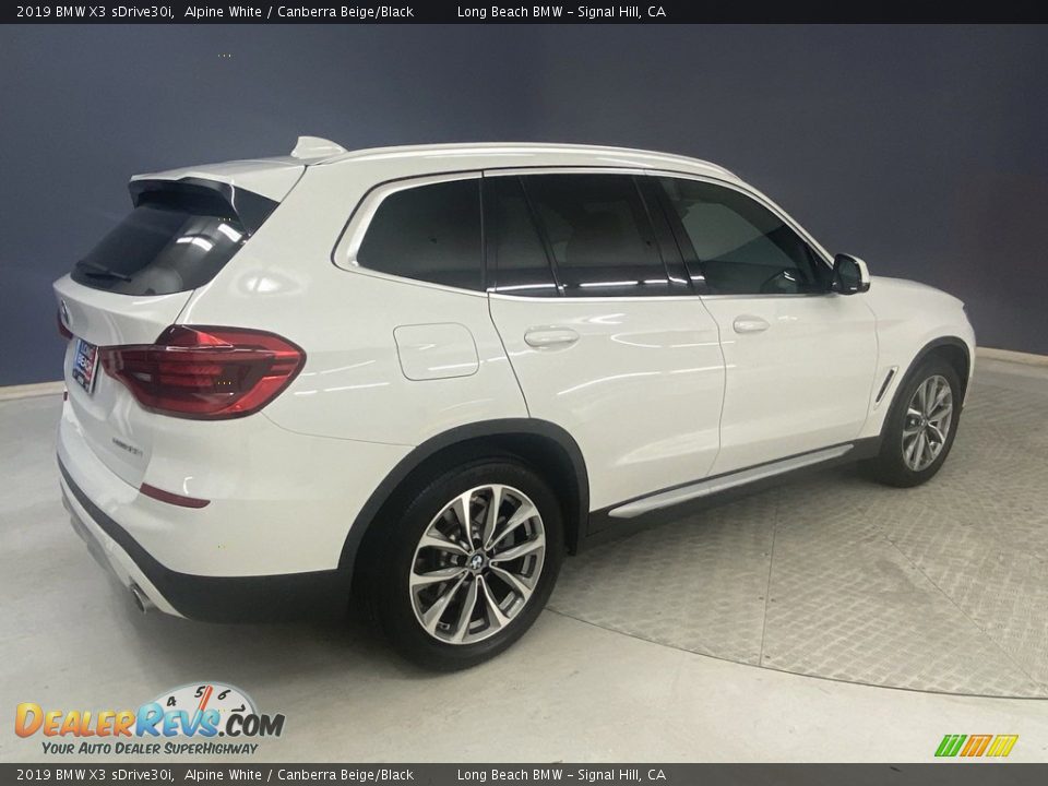 2019 BMW X3 sDrive30i Alpine White / Canberra Beige/Black Photo #4