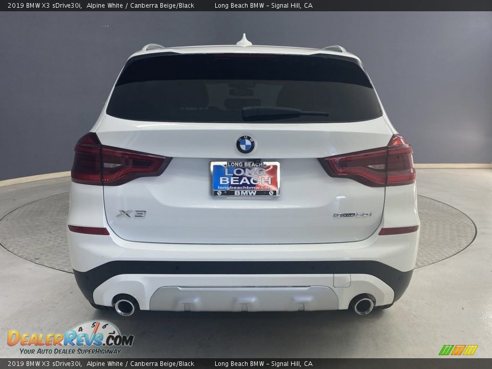 2019 BMW X3 sDrive30i Alpine White / Canberra Beige/Black Photo #5