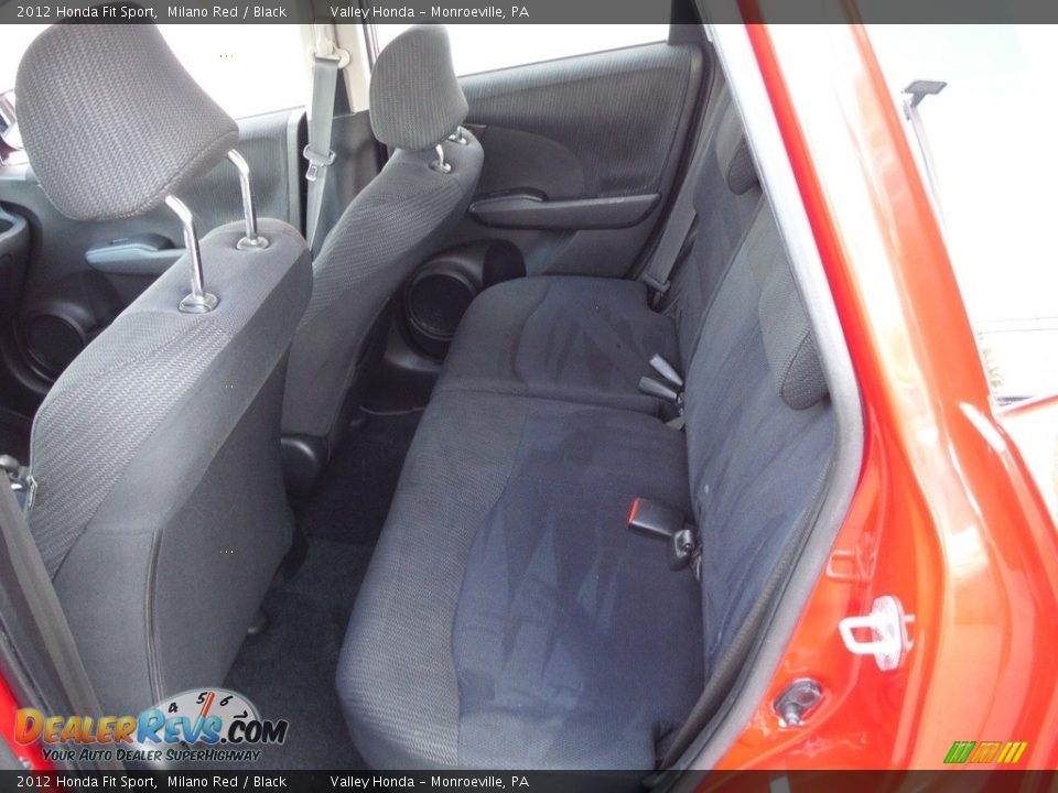 2012 Honda Fit Sport Milano Red / Black Photo #22