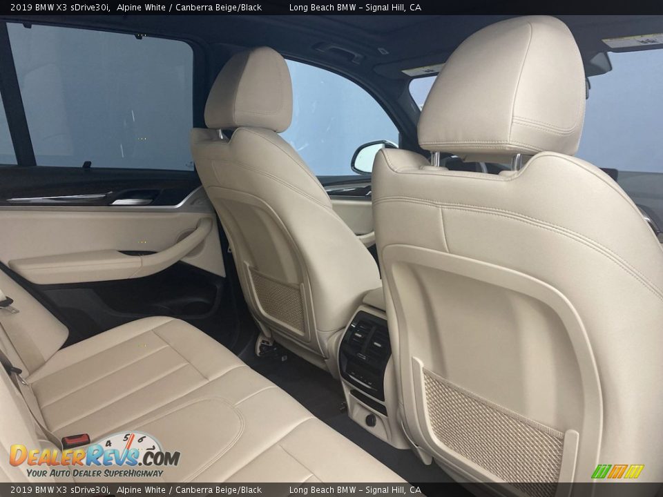 2019 BMW X3 sDrive30i Alpine White / Canberra Beige/Black Photo #35