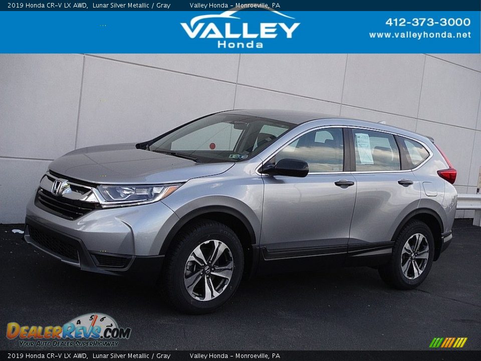 2019 Honda CR-V LX AWD Lunar Silver Metallic / Gray Photo #1