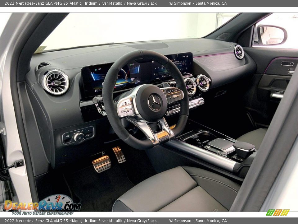 Neva Gray/Black Interior - 2022 Mercedes-Benz GLA AMG 35 4Matic Photo #4