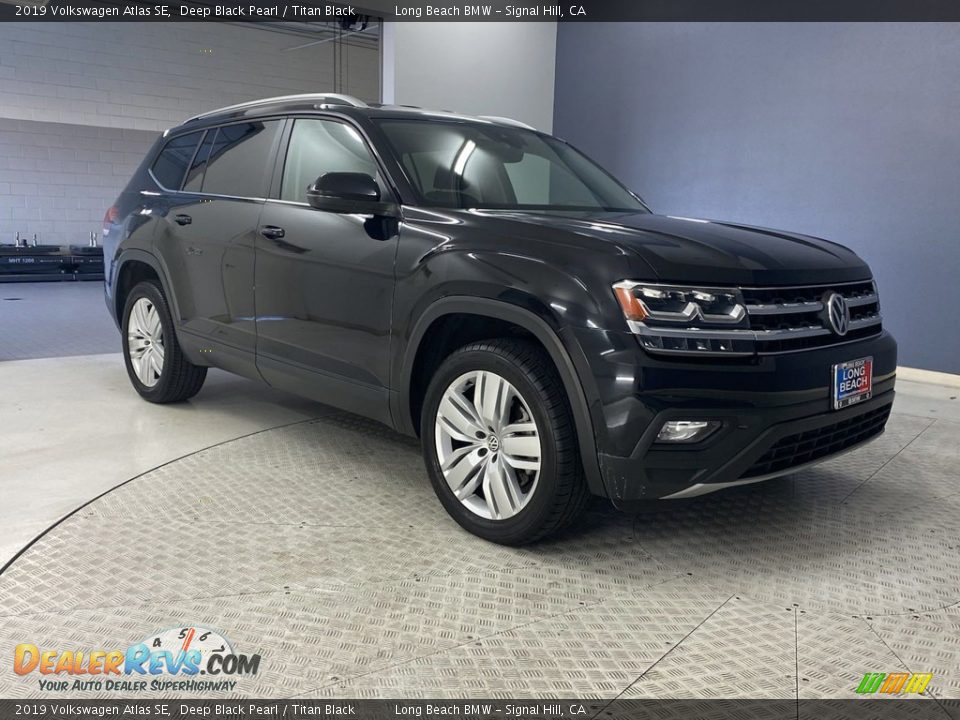 2019 Volkswagen Atlas SE Deep Black Pearl / Titan Black Photo #35