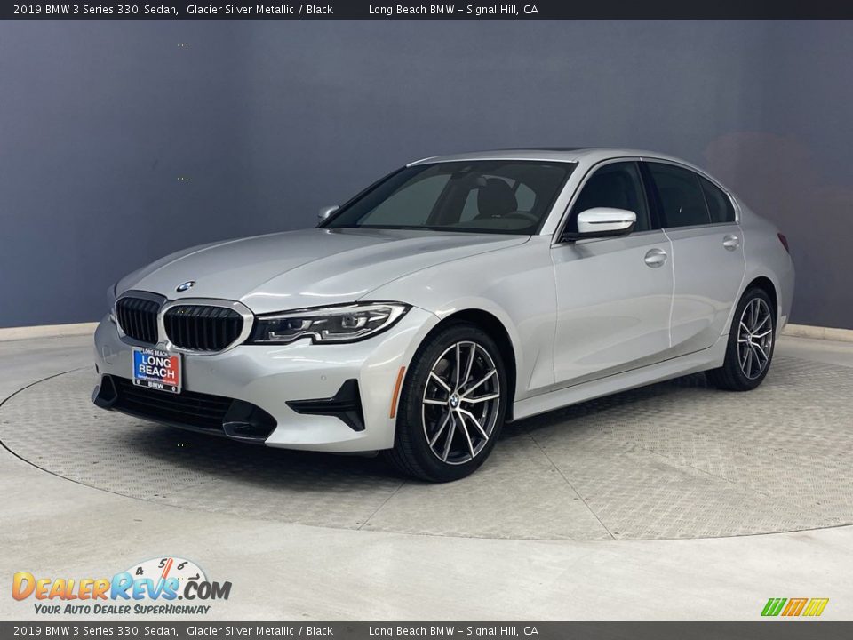 2019 BMW 3 Series 330i Sedan Glacier Silver Metallic / Black Photo #3