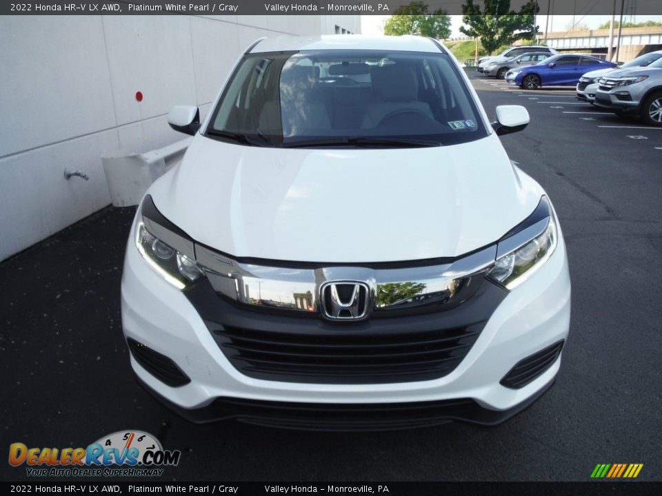 2022 Honda HR-V LX AWD Platinum White Pearl / Gray Photo #4