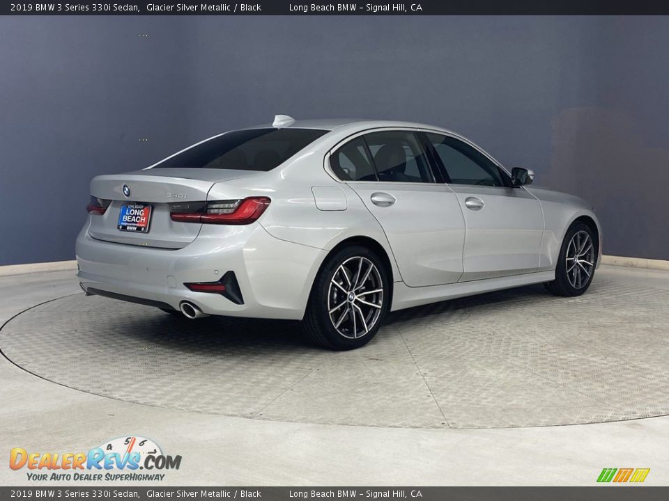 2019 BMW 3 Series 330i Sedan Glacier Silver Metallic / Black Photo #5