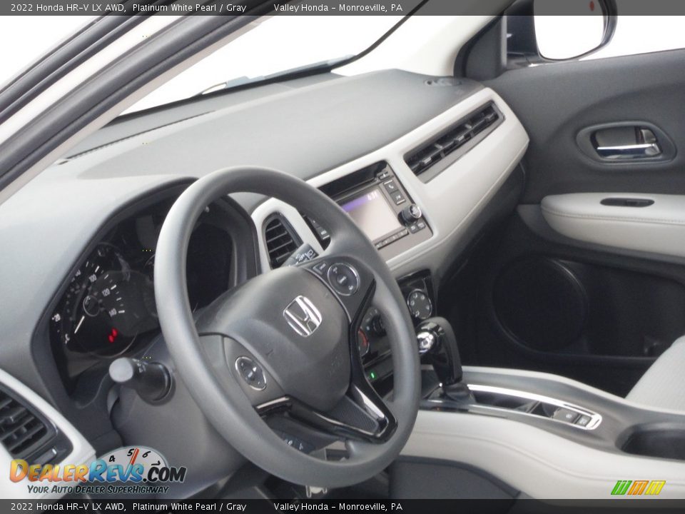 2022 Honda HR-V LX AWD Platinum White Pearl / Gray Photo #11