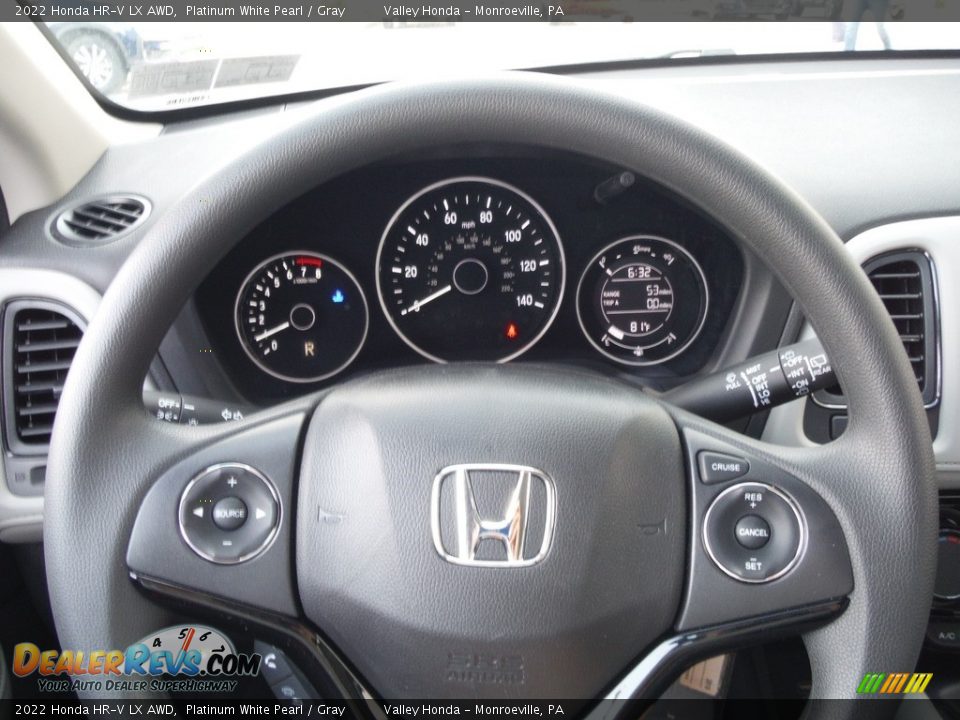 2022 Honda HR-V LX AWD Platinum White Pearl / Gray Photo #20