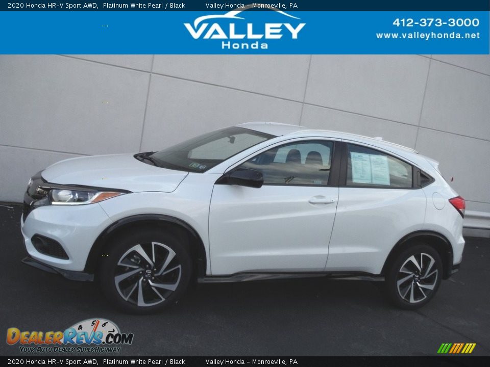 2020 Honda HR-V Sport AWD Platinum White Pearl / Black Photo #2