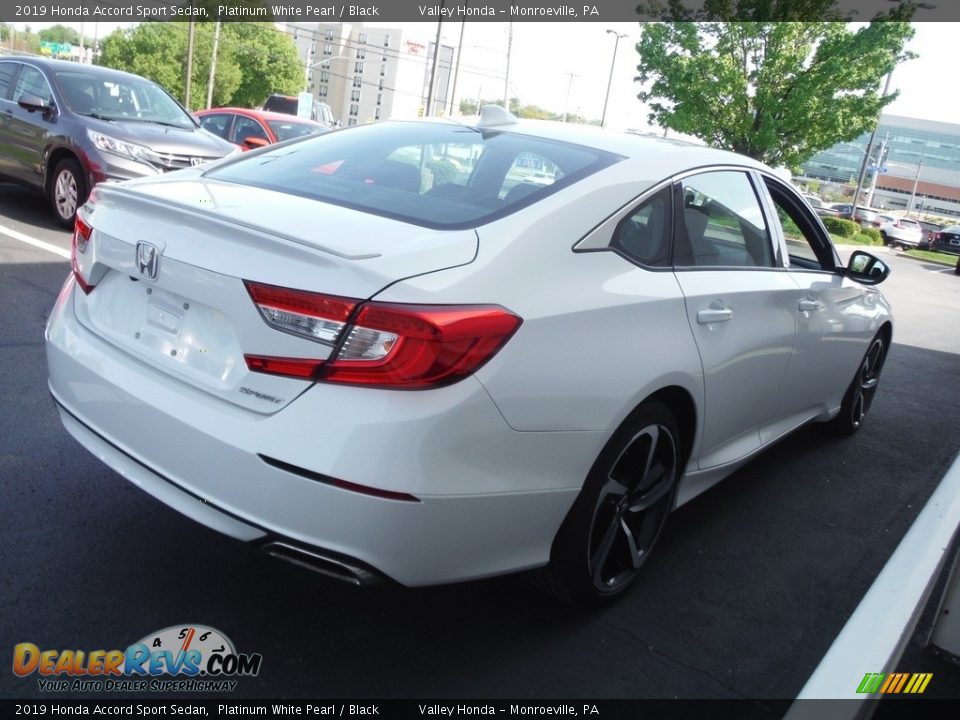 2019 Honda Accord Sport Sedan Platinum White Pearl / Black Photo #6