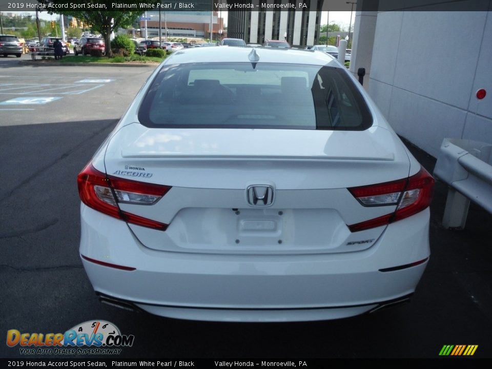 2019 Honda Accord Sport Sedan Platinum White Pearl / Black Photo #7