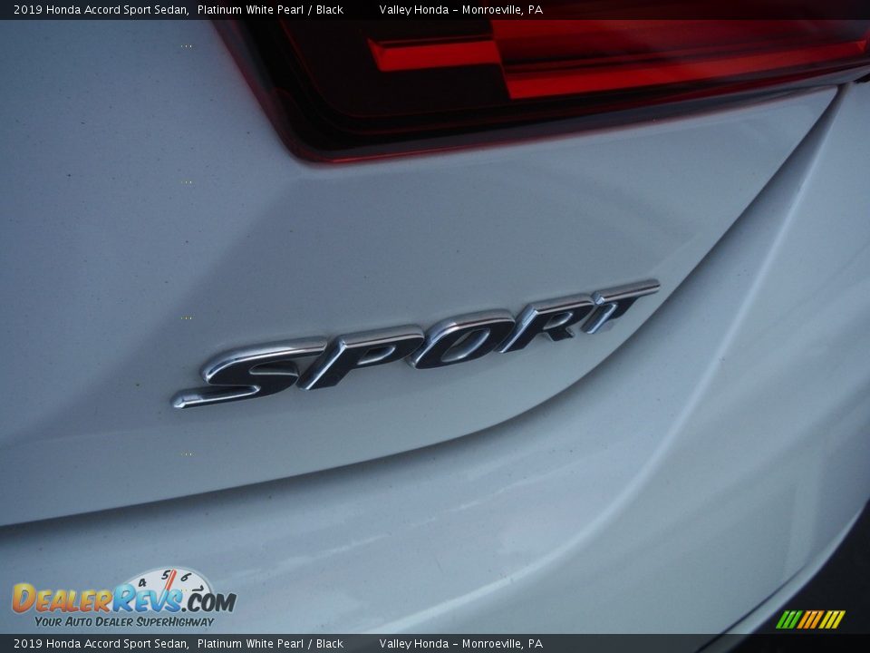 2019 Honda Accord Sport Sedan Platinum White Pearl / Black Photo #8
