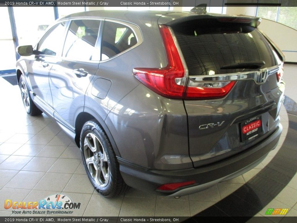 2019 Honda CR-V EX AWD Modern Steel Metallic / Gray Photo #6