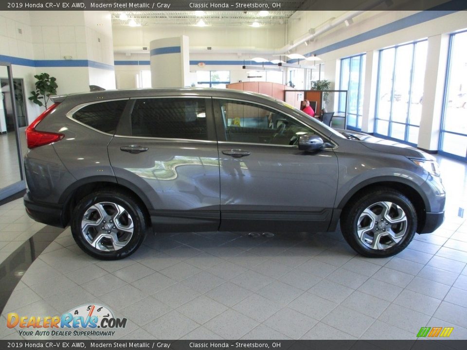 2019 Honda CR-V EX AWD Modern Steel Metallic / Gray Photo #7