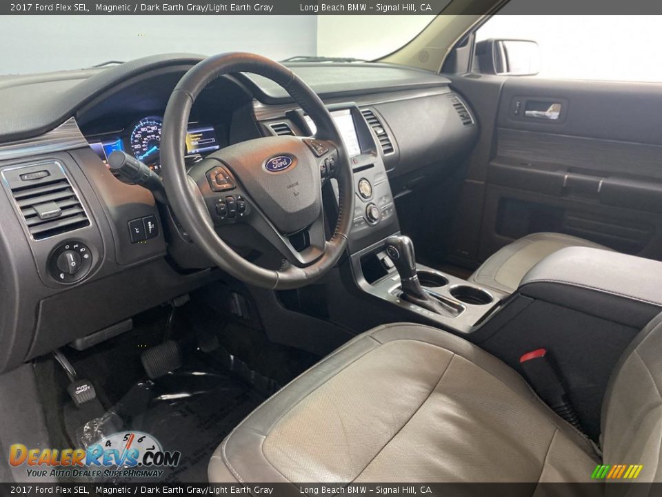 Dark Earth Gray/Light Earth Gray Interior - 2017 Ford Flex SEL Photo #14