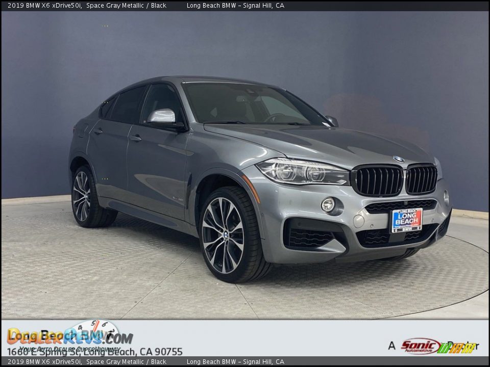 2019 BMW X6 xDrive50i Space Gray Metallic / Black Photo #1