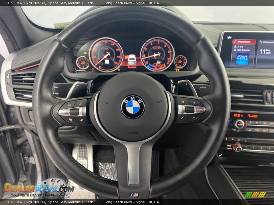 2019 BMW X6 xDrive50i Space Gray Metallic / Black Photo #17