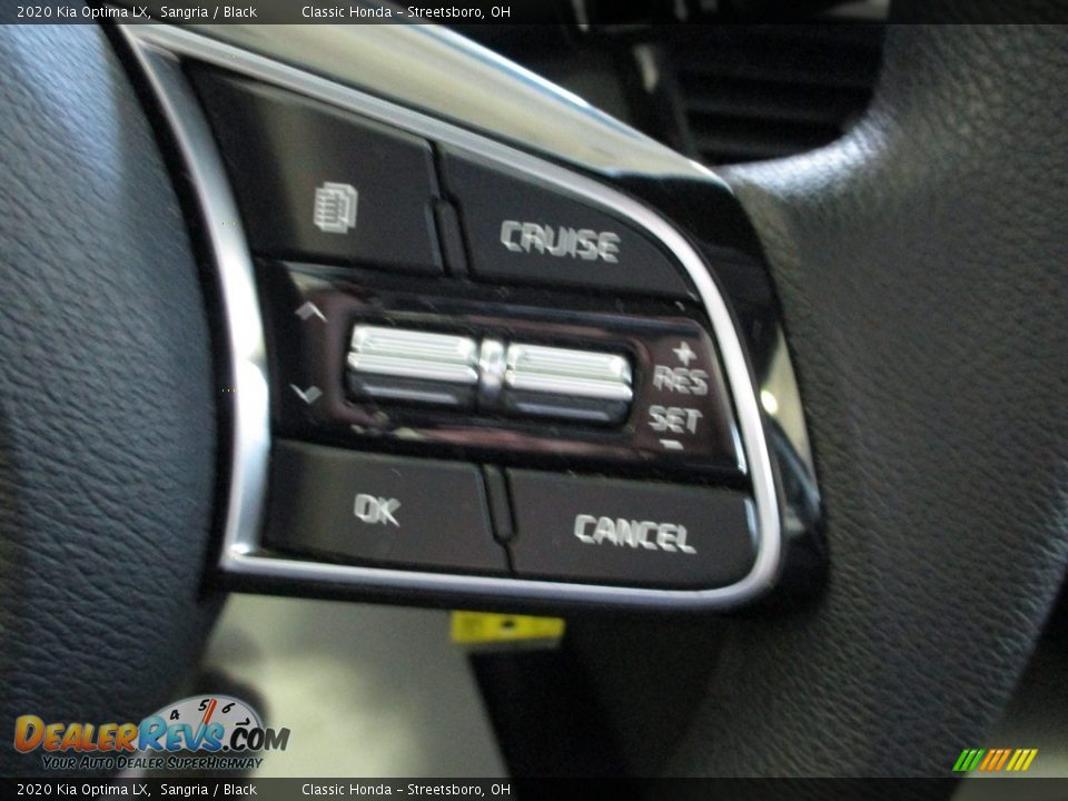 2020 Kia Optima LX Sangria / Black Photo #34